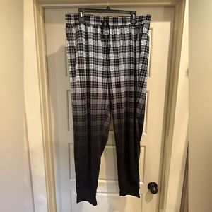 Ombré plaid joggers